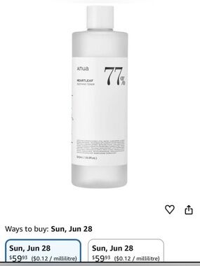 ANUA 77% XL SIZE - 500ML Anua Heartleaf  77% Soothing Toner Skincare